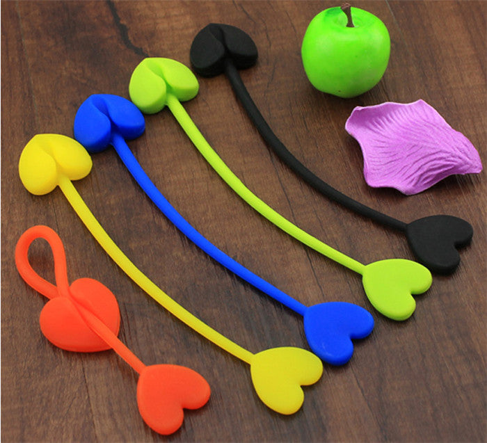 10PCS bread clips reusable colorful silicone ties bag clip
