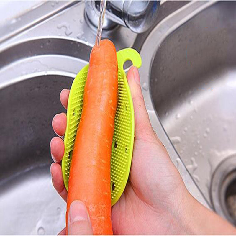 xuebi Vegetable Brush Flexible Bendable Fruit Scrubber Brush